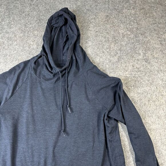 Athleta Uptempo Hoodie Medium Performance Pullover Blue Thumbholes Athleisure - Picture 2 of 9